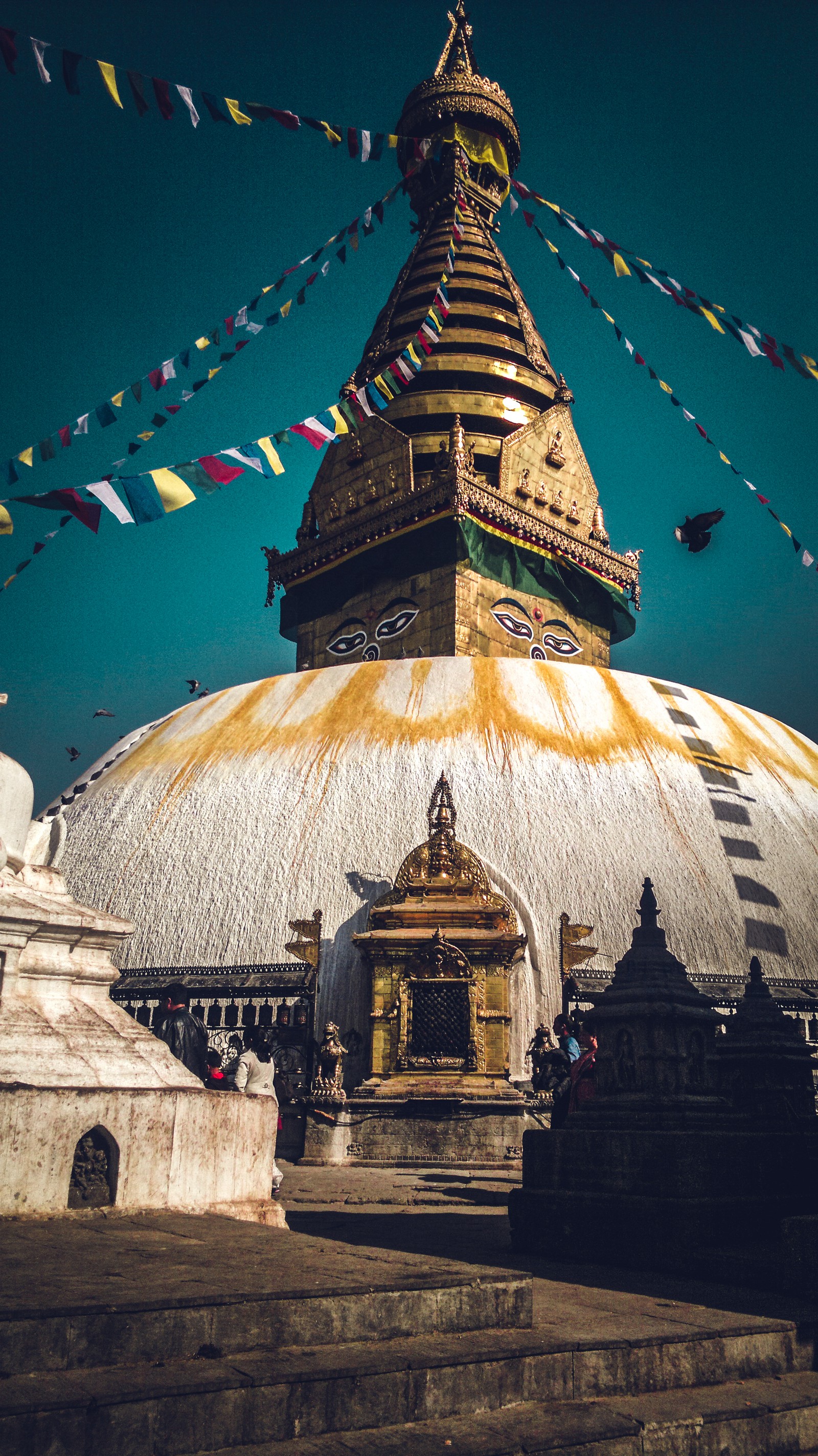 Descargar fondo de pantalla buda, buddha, kathmandu, nepal, paz