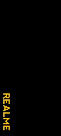 Logo de Realme en fondo negro - Fondo de pantalla simple para la pantalla de bloqueo