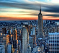 stadt, manhattan, new york, ny, wolkenkratzer