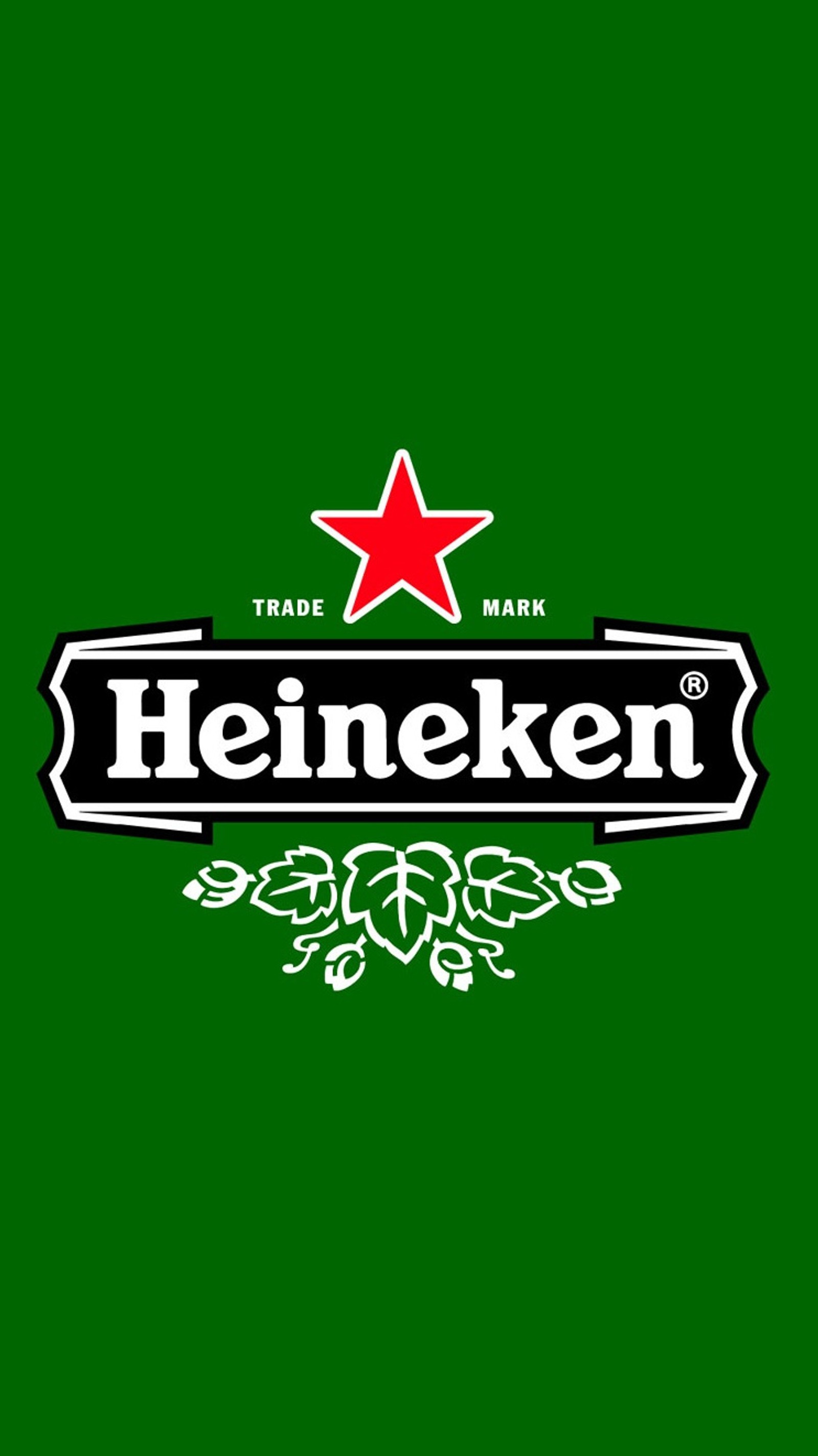 Логотип heineken на зеленом фоне (амстердам, amsterdam, коктейль, танец, фиеста)