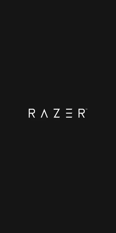 Logo Razer sur fond AMOLED noir - fond d'écran HD minimaliste