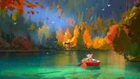 illustration, colorfulness, art, orange, art paint wallpaper