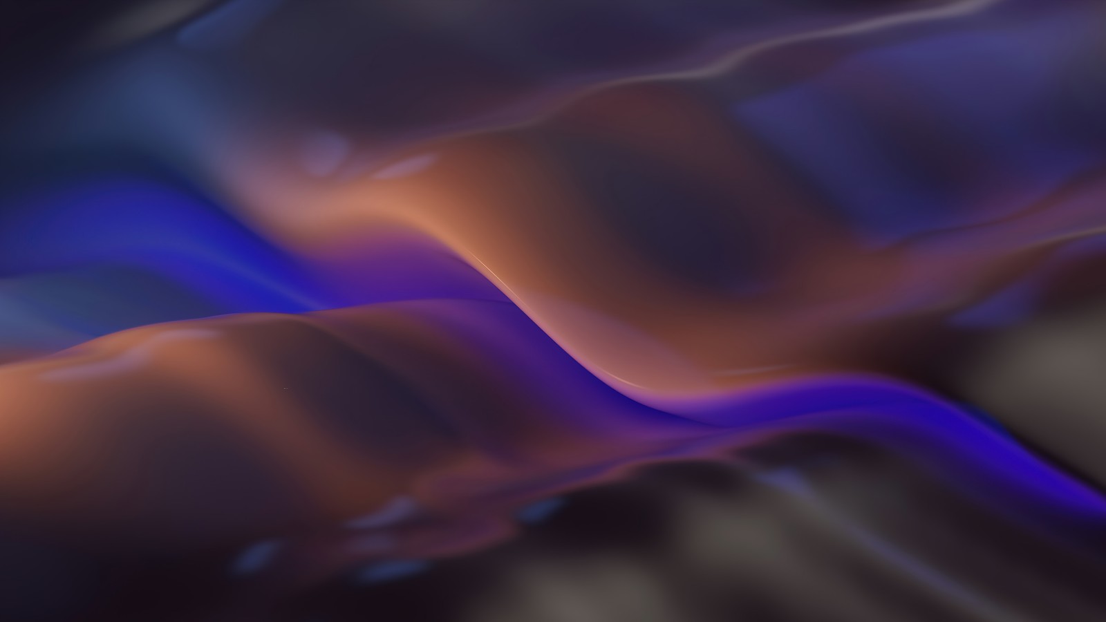 Fotografia abstrata de uma imagem borrada de uma onda azul e laranja (microsoft, windows 11, fundo, os)