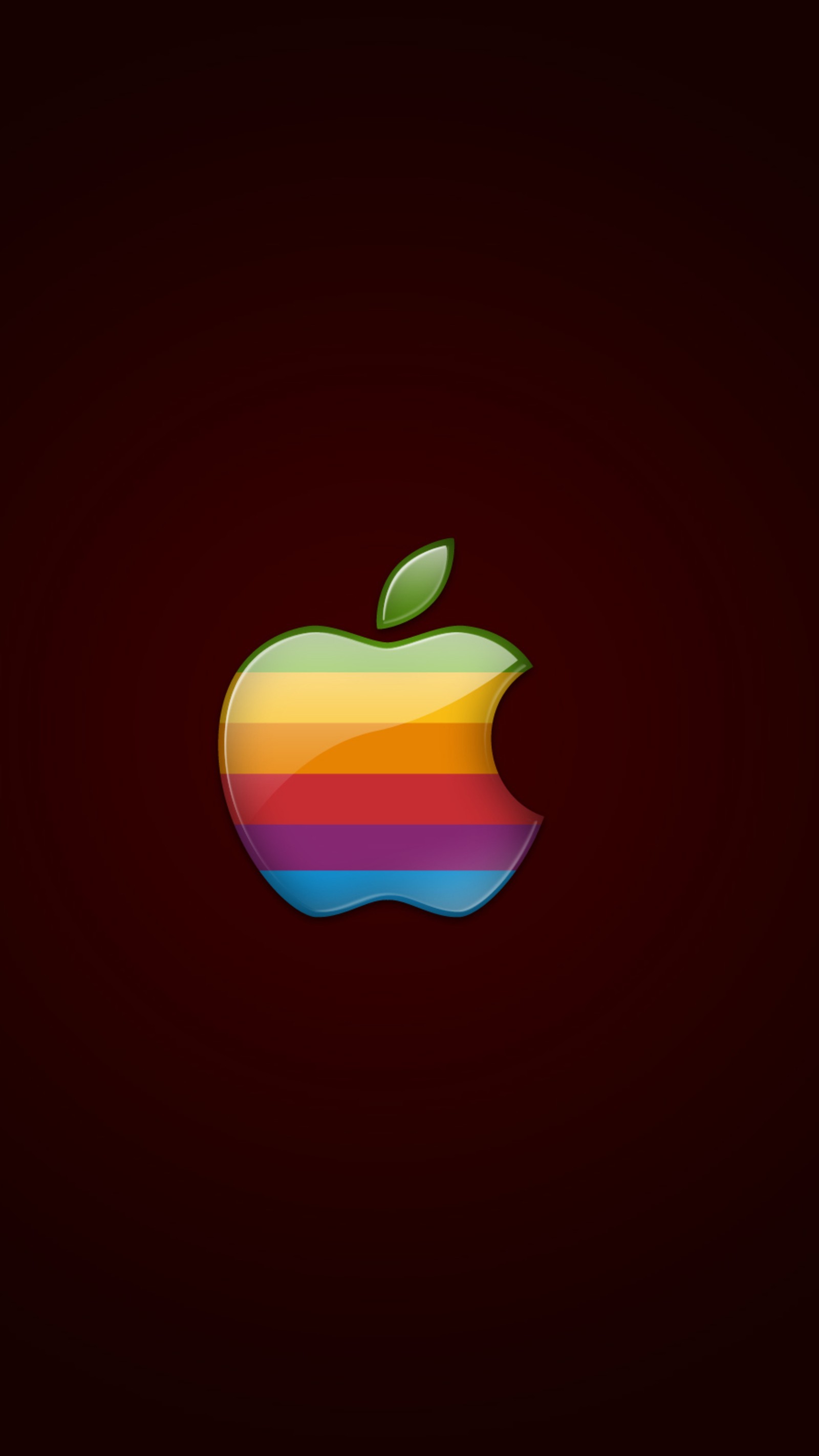 Apple-logo auf dunklem hintergrund mit rotem hintergrund (apfel, logo, frucht, pflanze, graphiken)