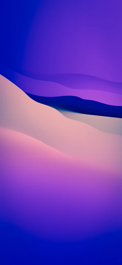 Vibrant Gradient Landscape in Purple and Pink Hues