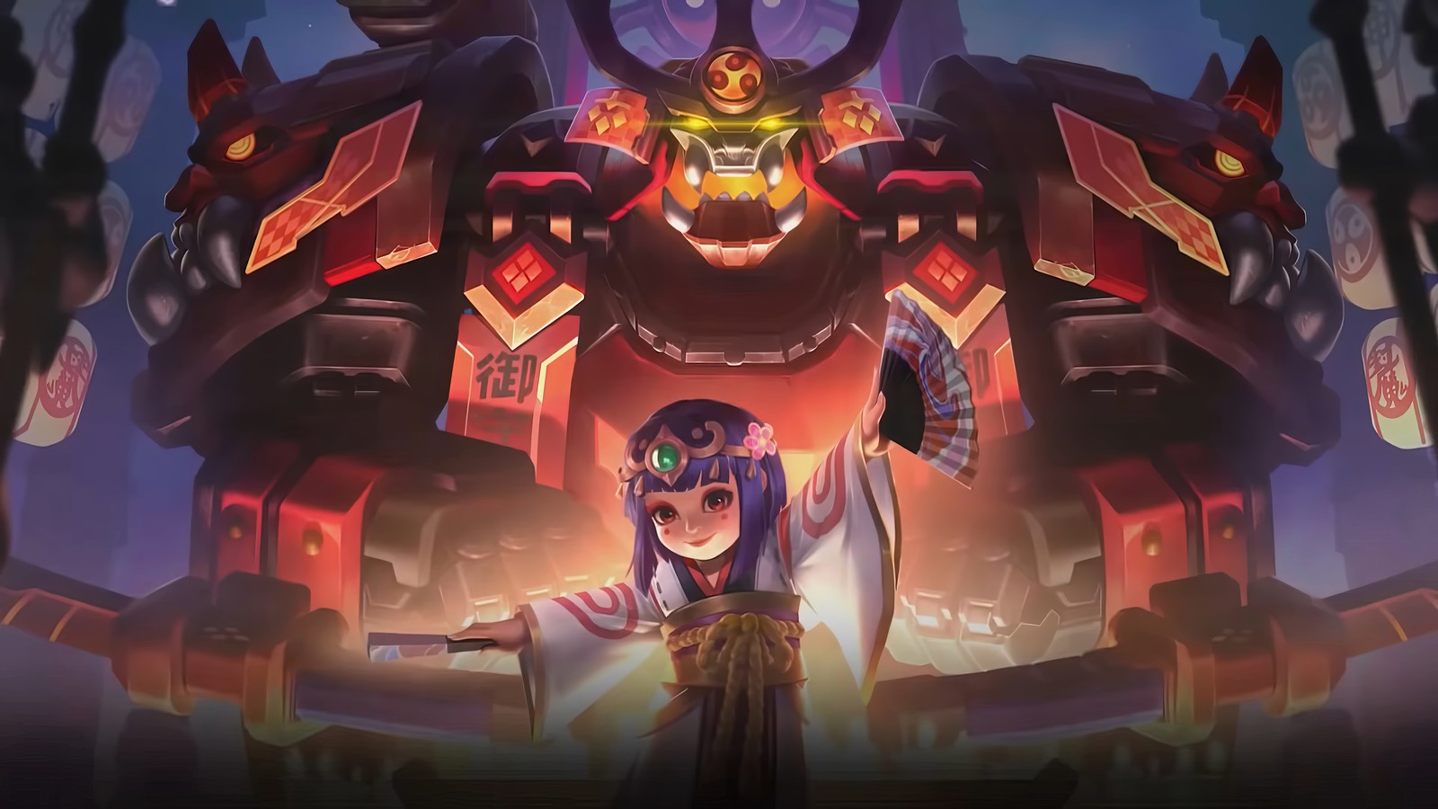 Baixar papel de parede jawhead, mech samurai, mobile legends, bang bang, ml