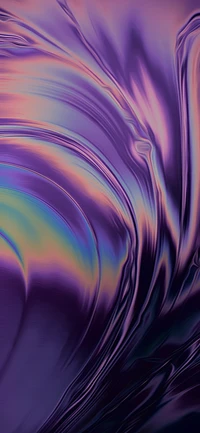 Vibrant Abstract Waves in Purple and Electric Blue Tones