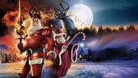 christmas day, santa claus, mythology, pc game, games wallpaper