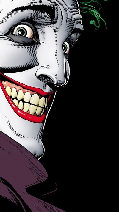 La Sonrisa del Joker: Un Audaz Salpicón de Arte Cómico