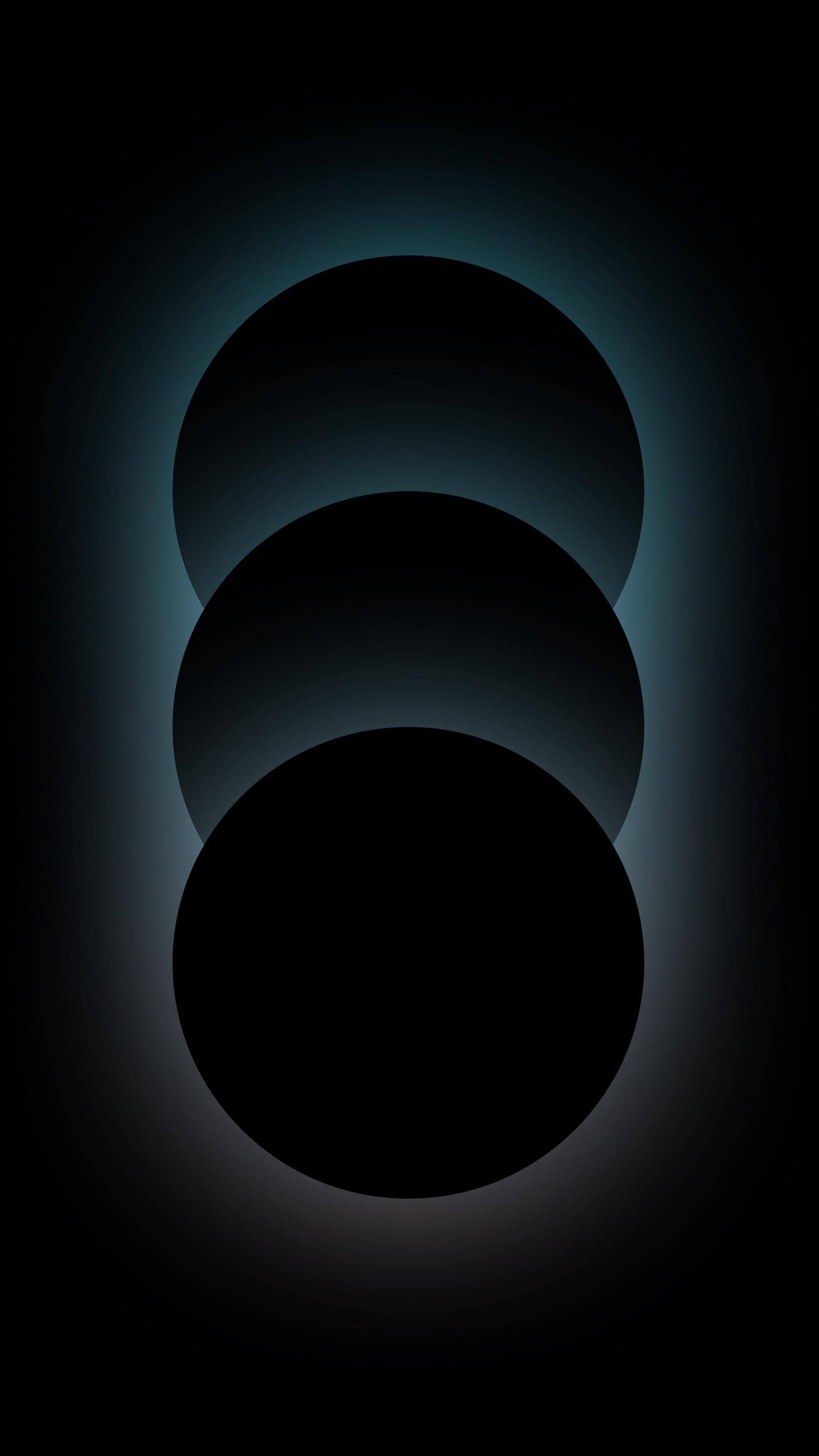 A close up of a black background with a circular light (galaxy, eclipse, moon, dark, black)