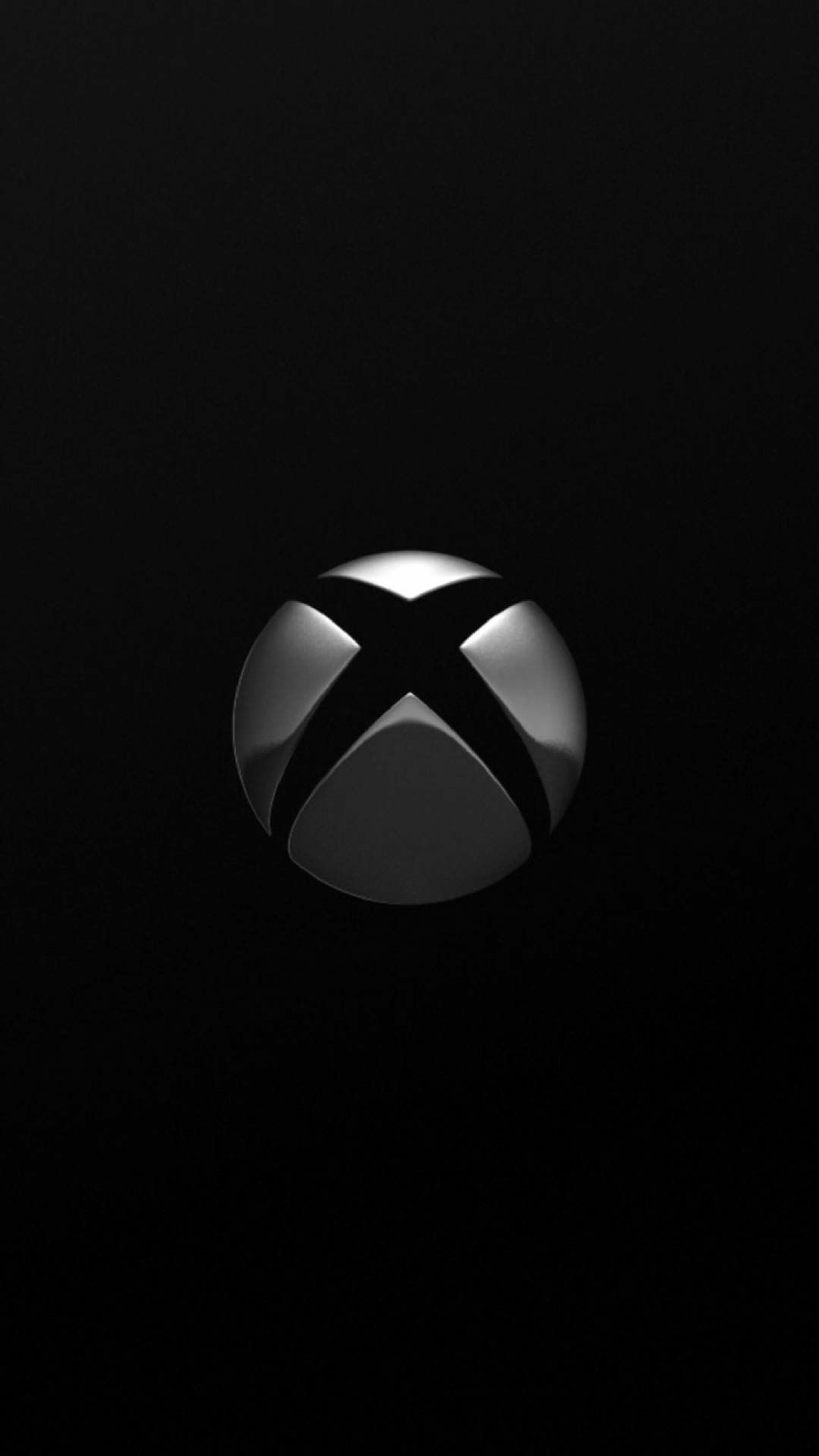 Un primer plano del logo negro de xbox en un fondo negro (consola, juegos, logotipo, microsoft, xbox)