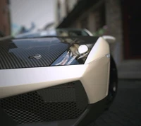 Dynamic Close-Up of a Sleek Sports Car on the Street