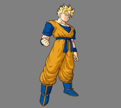 Super Saiyan Goku from Dragon Ball Z in a dynamic pose.