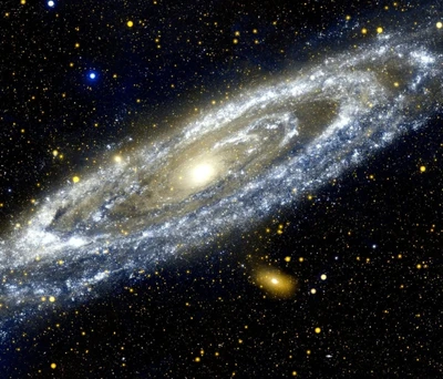 Vast Spiralgalaxie inmitten des sternenreichen Kosmos