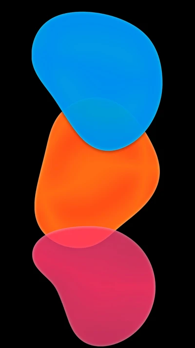 orange, coloré, bleu électrique, cercle, pêche