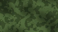 Camouflage Pattern in Various Shades of Green