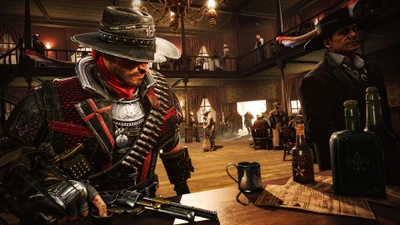 Duel au saloon du Far West dans le Mauvais Ouest