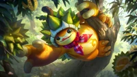 durian defender, rammus, skin, league of legends, video game wallpaper