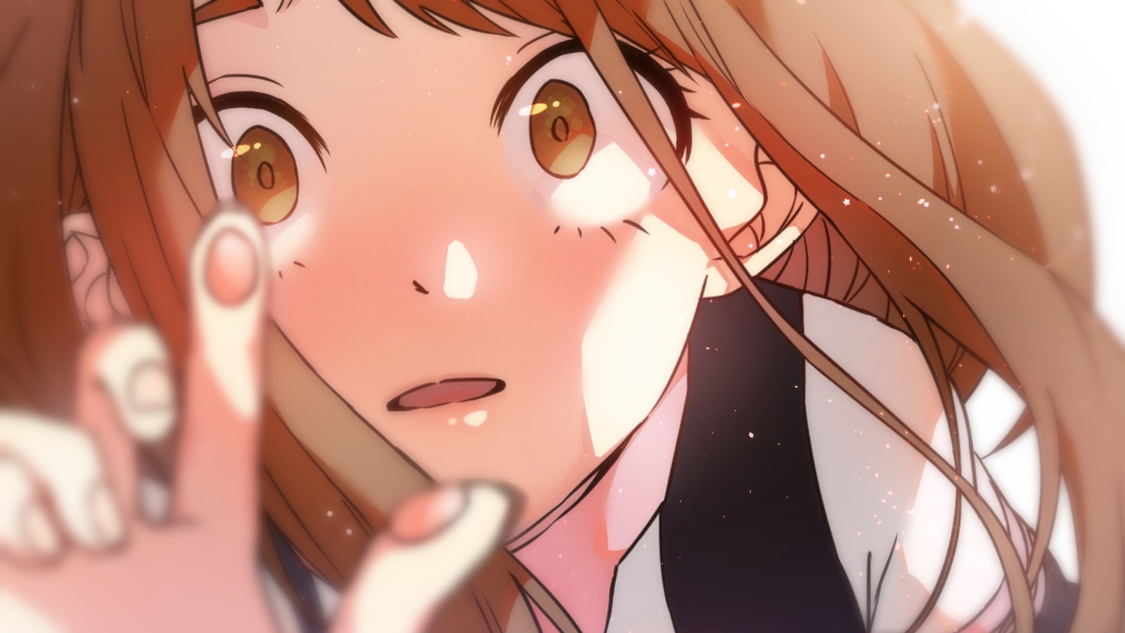 Lade ochaco uraraka, ugravity, boku no hero academia, my hero academia, anime Hintergrund herunter