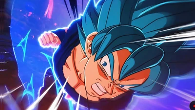 Super Saiyajin Azul Goku em Ação - Dragon Ball Sparking Zero