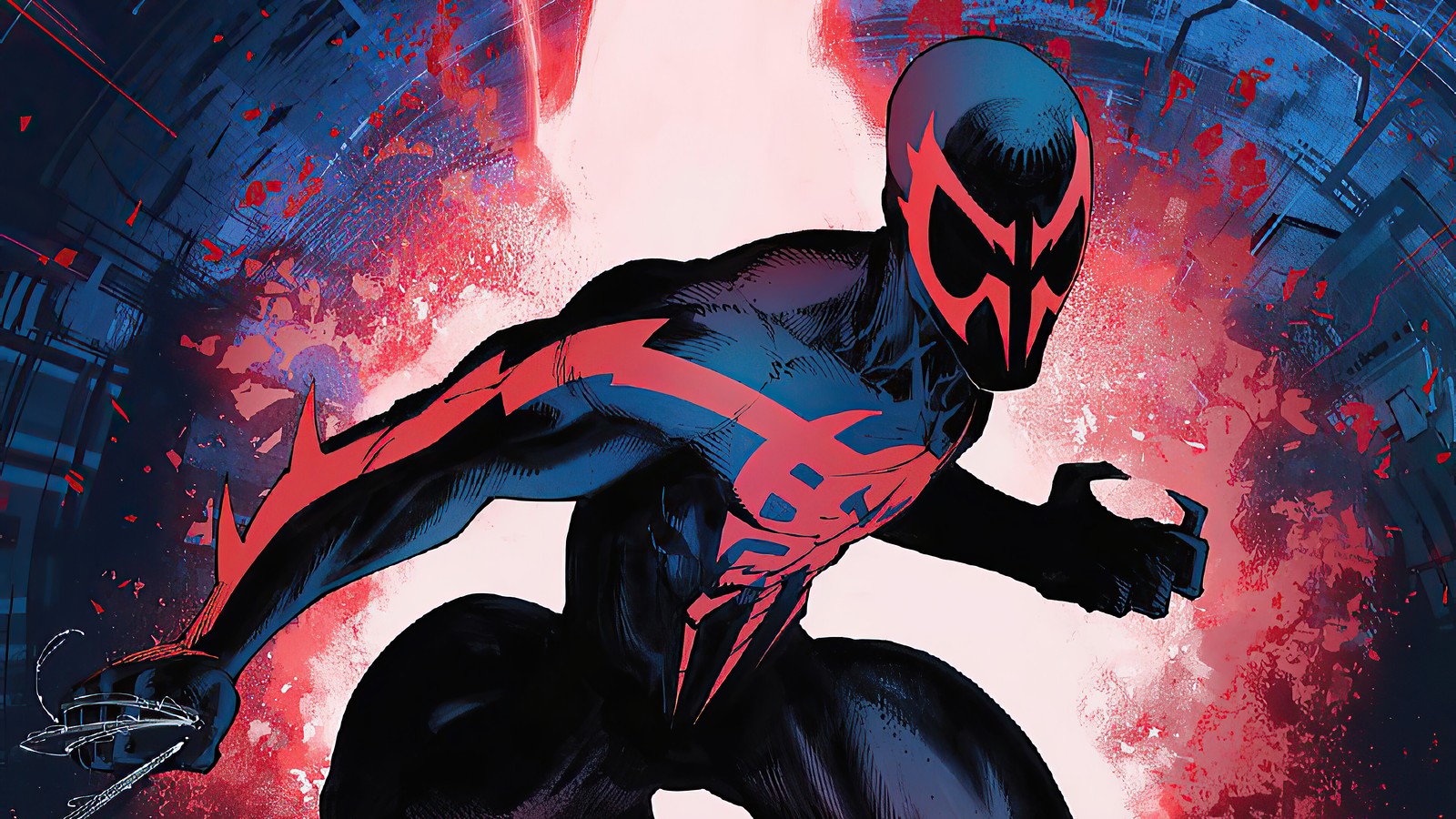 spider man 2099, spider man, marvel comics, superhero, comics wallpaper