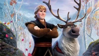 Kristoff and Sven from Frozen 2: A Magical Adventure Awaits