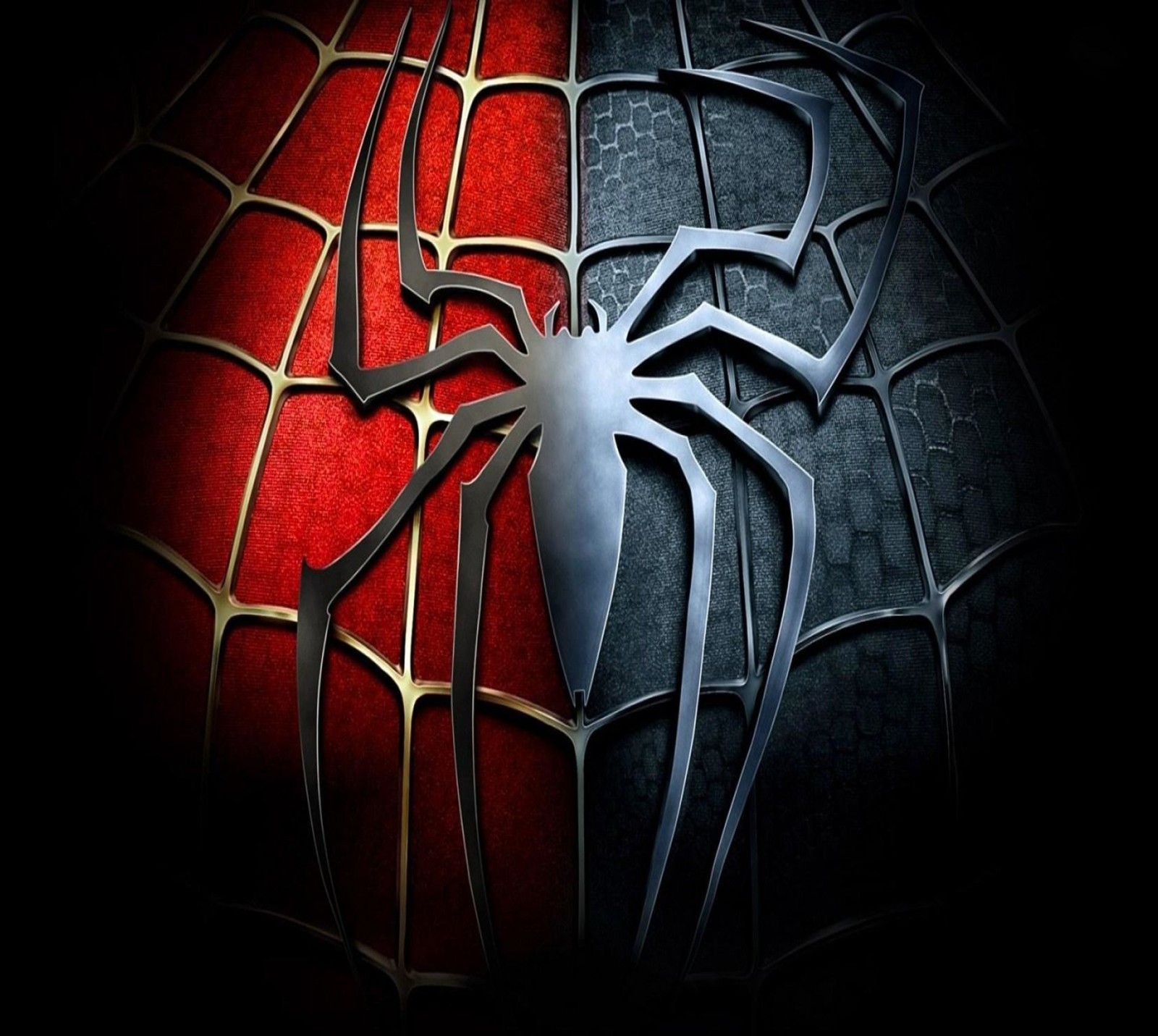 Logotipo do homem-aranha em um fundo preto e vermelho (logotipo, spider man)