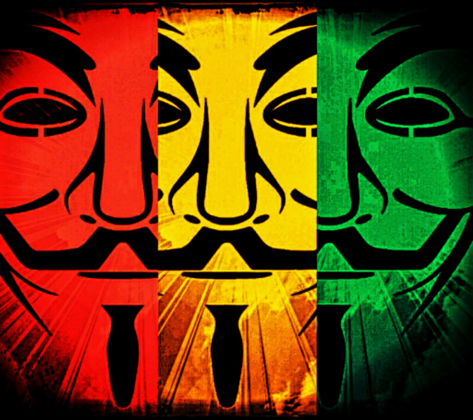 Download anonymous, rasta, rastafarian, wallpaper for free