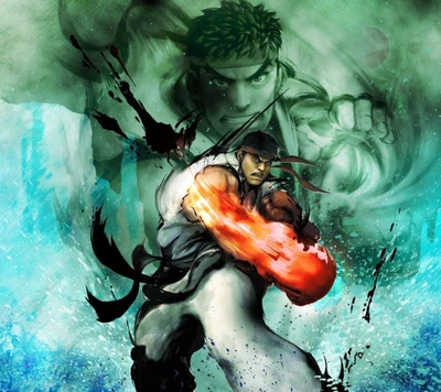 Ryu libera seu poder em Street Fighter