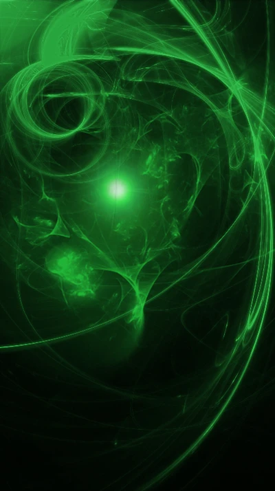 abstract, dark, green