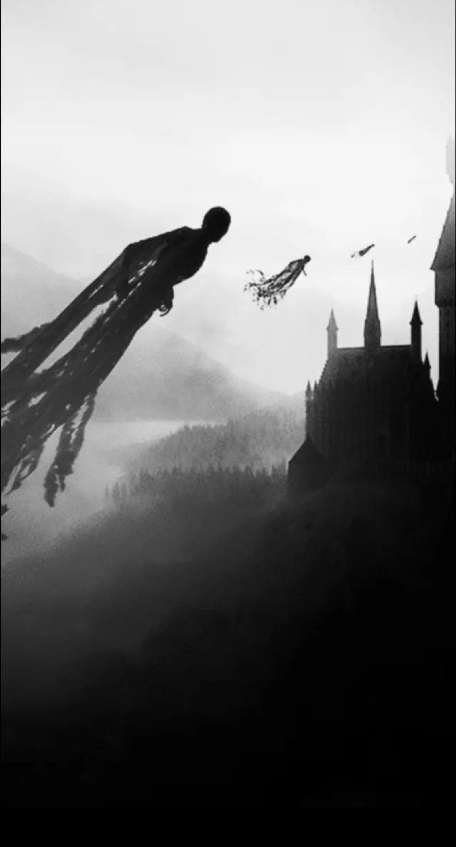 Скачать обои dementors, гарри поттер, harry potter, хогвартс, hogwarts