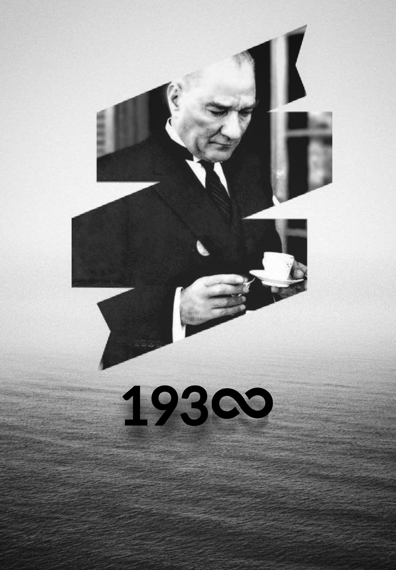 Un primer plano de un hombre en traje sosteniendo una taza de café (1938, mka, mustafa kemal, fondo de pantalla)