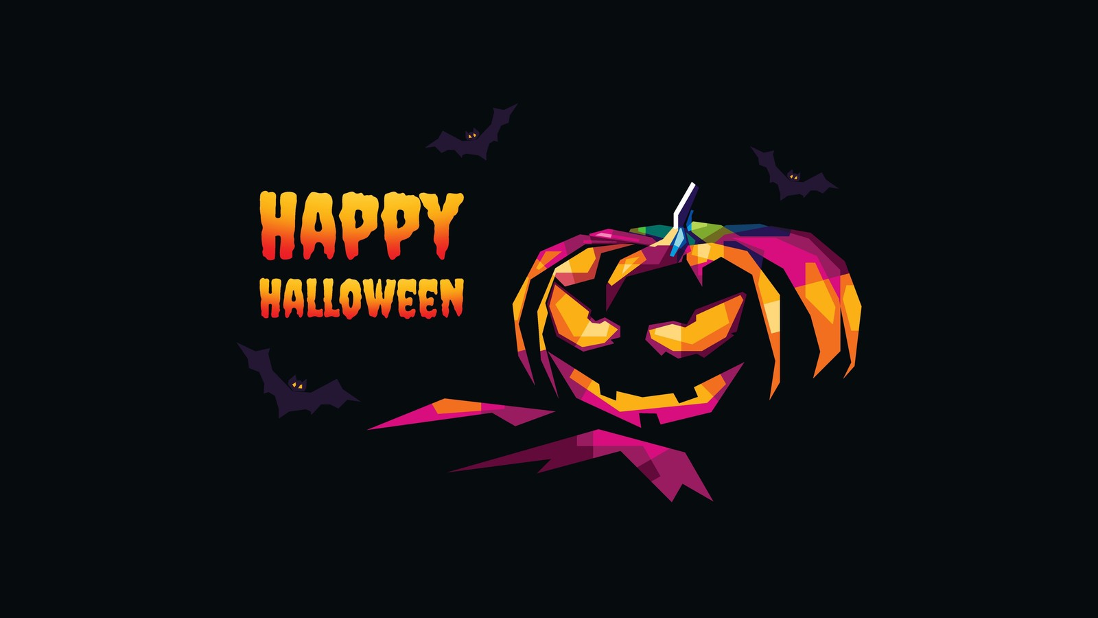 happy halloween, halloween pumpkin, black background, amoled, jack o lantern wallpaper