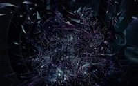 purple, violet, fractal art, special effects, space