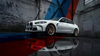 2024 BMW M3 Édition Finale : Performance Éblouissante Capturée dans des Reflets Urbains