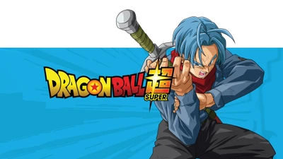 Trunks in Action from Dragon Ball Super - 4K Wallpaper