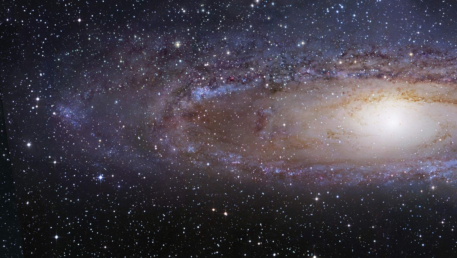 Baixar papel de parede via láctea, astronomia, universo, telescópio espacial hubble, galáxia de andrômeda