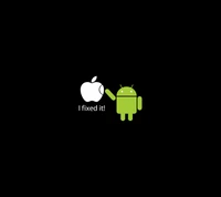 apple, droid wallpaper