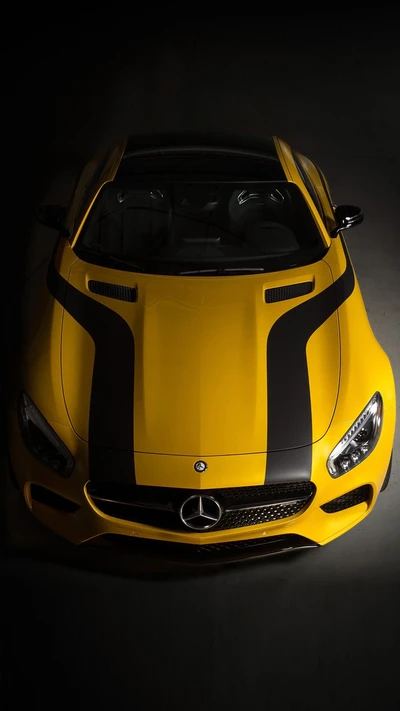 Mercedes AMG GT : Tuning jaune audacieux pour une vitesse inégalée