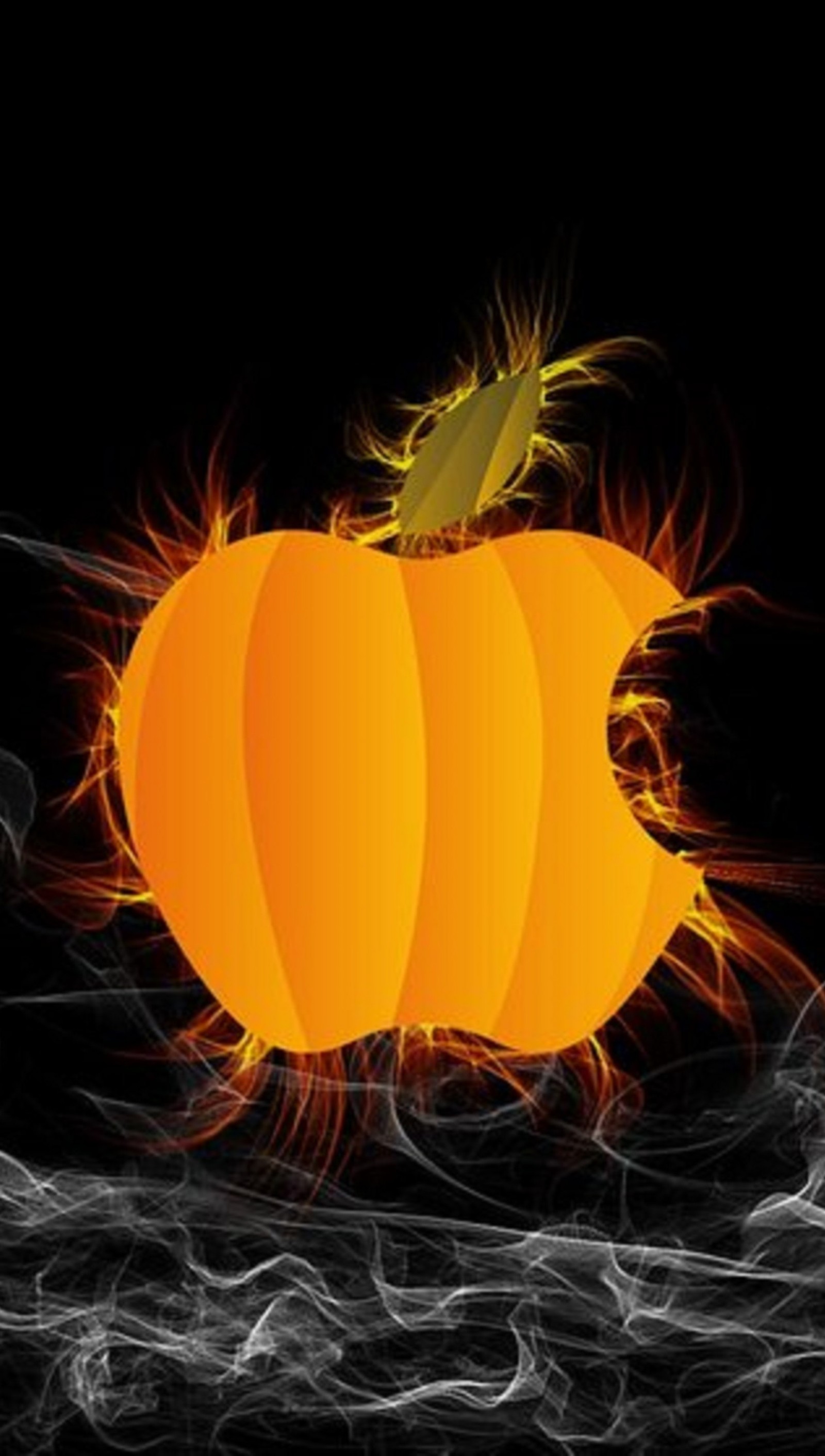 apple, punpkin wallpaper