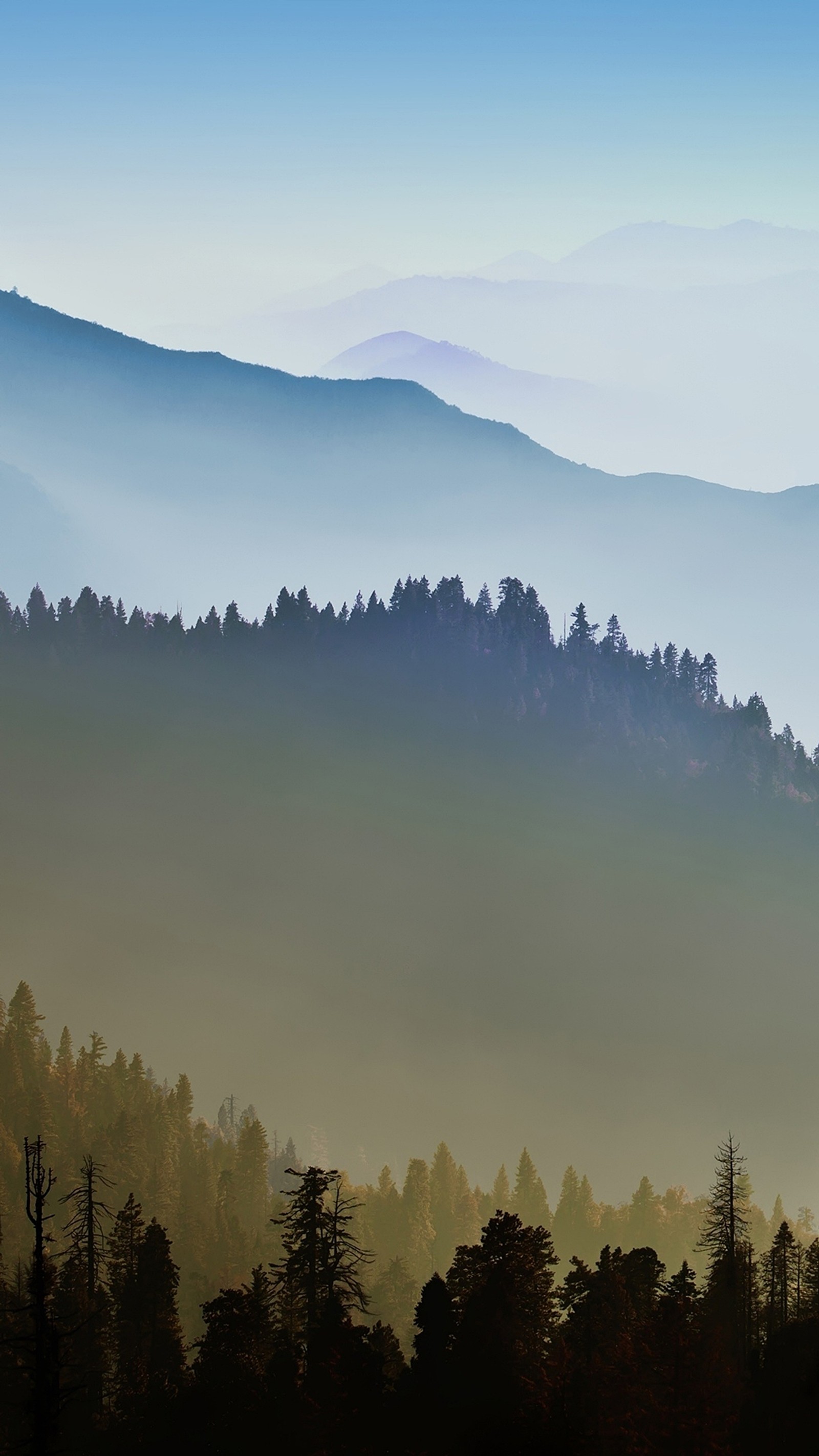 Montanhas estão ao longe com algumas árvores em primeiro plano (6s, paisagem, natureza)