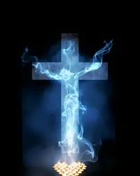 Divine Presence: The Ethereal Form of Jesus in Smoke