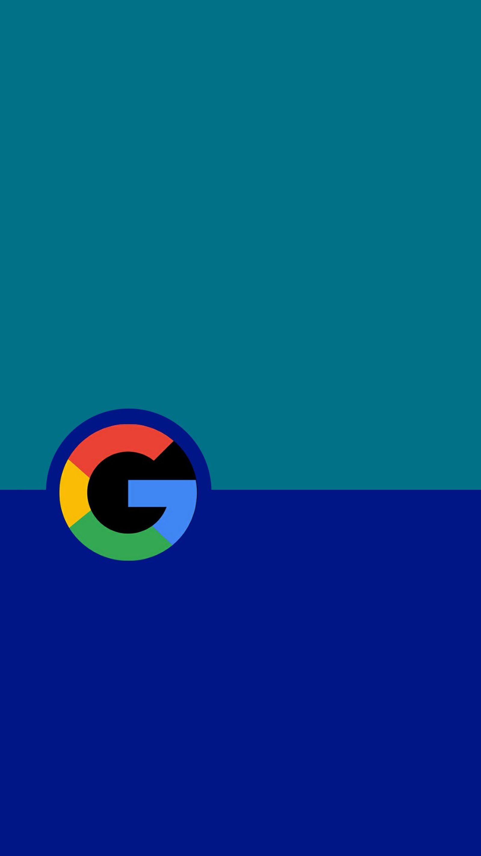 Un gros plan du logo google sur fond bleu (google, logo)