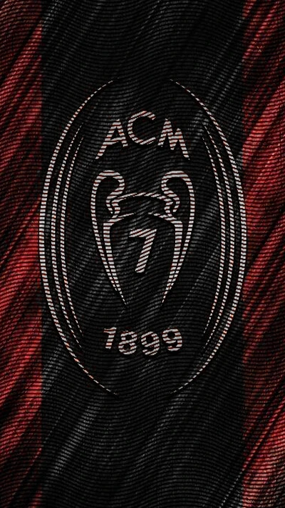 Emblema de la Copa de Campeones AC Milan - 1899 Textura Roja