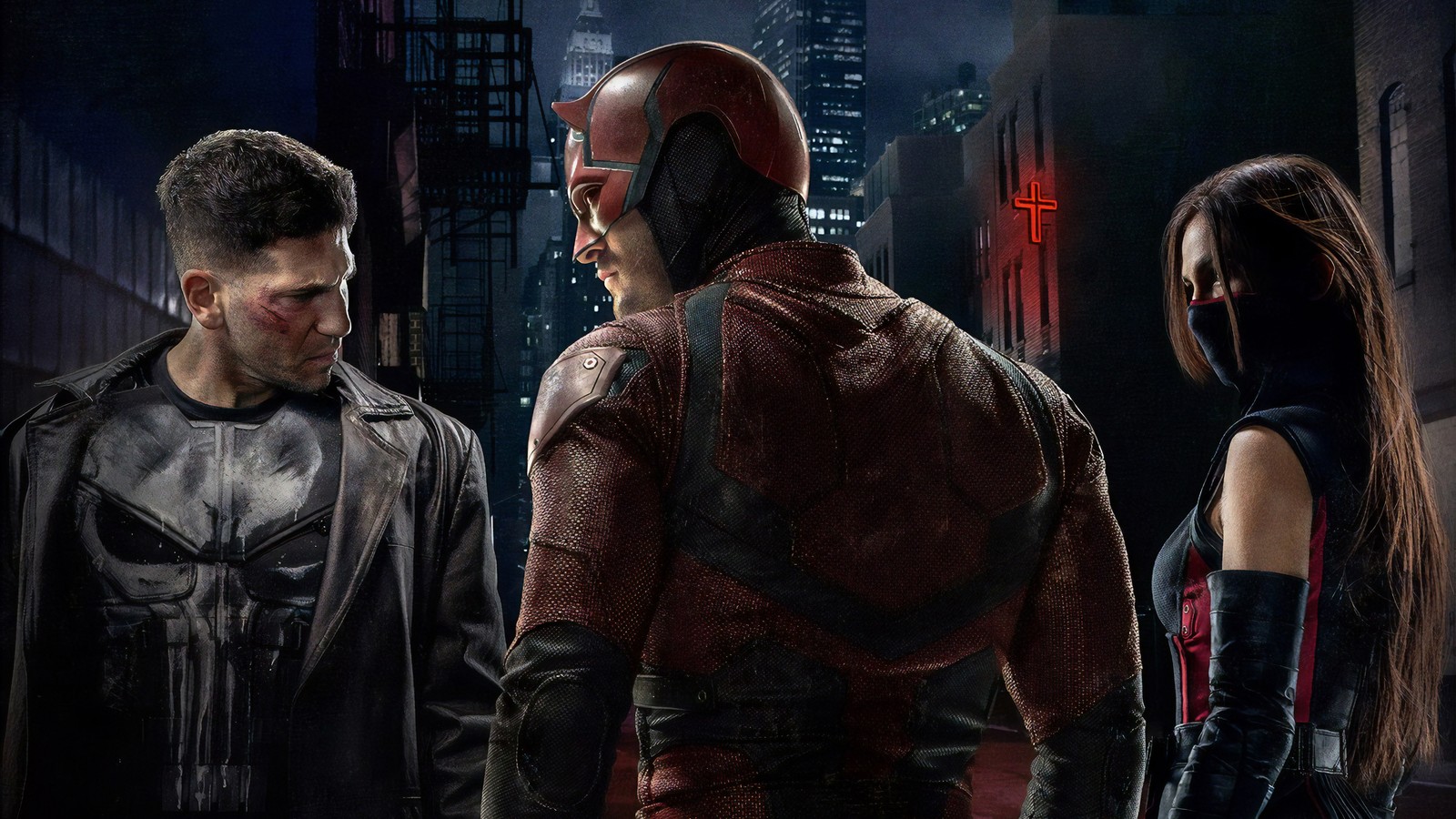 Скачать обои сорвиголова, daredevil, электра, elektra, фильм