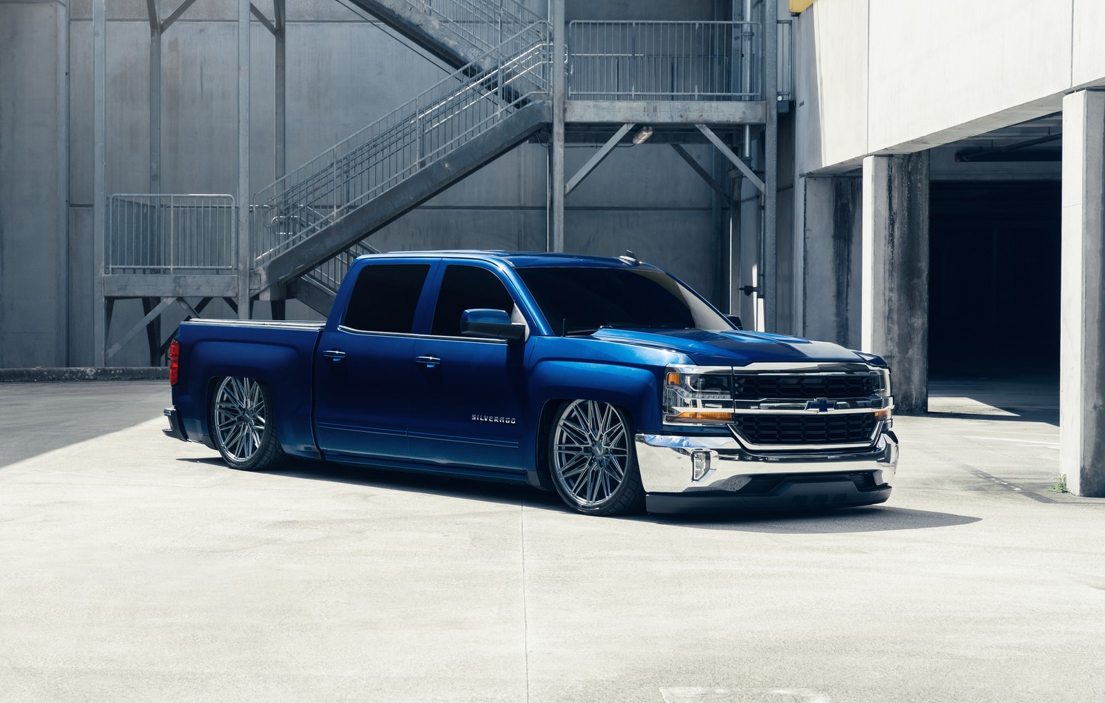 chevrolet silverado, pickup truck, custom tuning, 5k, 8k wallpaper