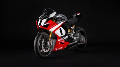 Ducati Panigale V2 Финальная Версия 2025 - 4K Обои на Темном Фоне