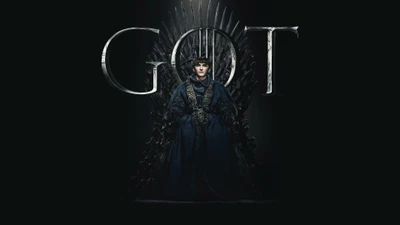 Bran Stark on the Iron Throne in Game of Thrones