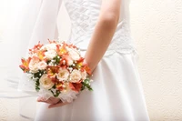 flower bouquet, wedding, flower, bride, floristry