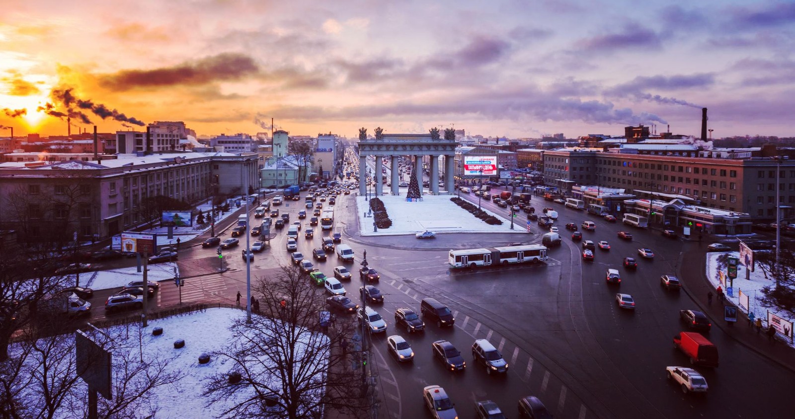 saint petersburg, city, town, urban area, evening Download Wallpaper